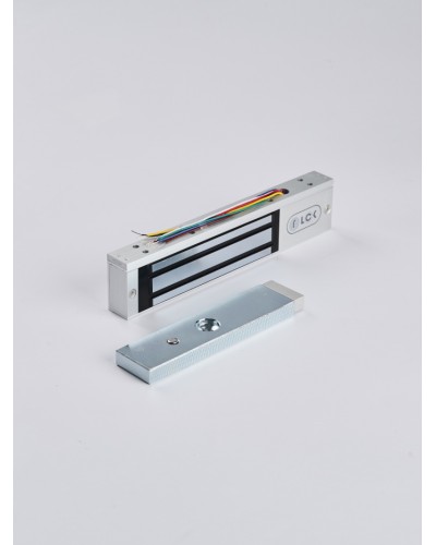 R-Lock RL-EM180-LSS - Электромагнитный замкок, 180кг, DC12/24B, цвет серебристый сатинированный алюминий RAL 7047, два датчика втроены в корпус замка: датчик Холла и магнито-контактный датчик в Ставрополе Электромагнитные замки Pintop.ru