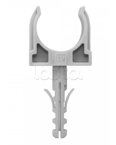 Крепеж-клипса с дюбелем серая д25 в малой упаковке (10шт/450шт уп/кор) Промрукав (PR13.0317) в Ставрополе Крепеж: Дюбели, шурупы, саморезы Pintop.ru