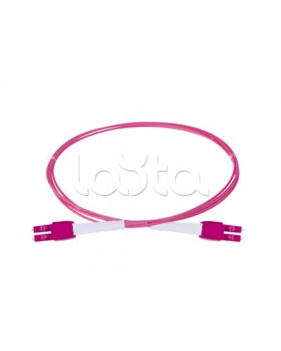 Оптический шнур HD, OM4, 2×50/125, дуплекс LC - дуплекс LC, UNIBOOT PUSH-PULL, 1 м Eurolan (41B-40-LC-LC-01) в Ставрополе Патч-корды и пигтейлы Pintop.ru