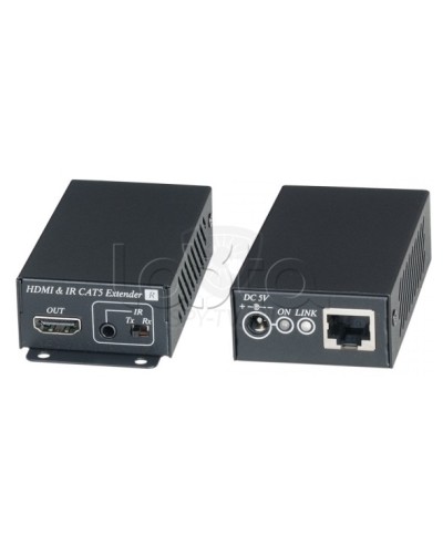 Комплект для передачи HDMI сигнала с ИК повторителем по одному кабелю витой пары SC&T HE02EI в Ставрополе Видеоусилители, Модуляторы, Делители Pintop.ru