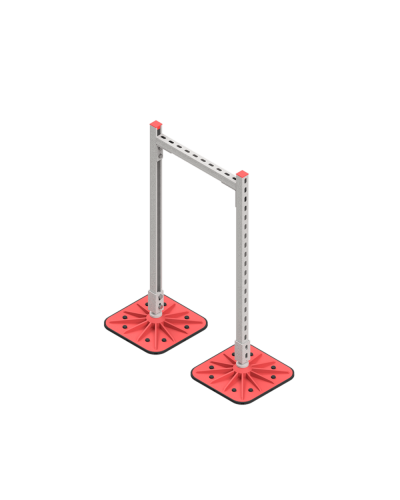 Опорная конструкция для горизонтальных прямоугольных воздуховодов и металлических лотков кабеленесущих систем TECHNORAPTOR FOOT 500х1000 HD КМ-профиль (KM-TR-F-SSHRAD-500-1000 HD) в Ставрополе Системы видеонаблюдения Pintop.ru