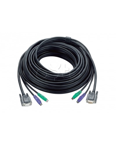 КВМ-кабель с интерфейсами PS/2, VGA (10м) ATEN 2L-1010P/C в Ставрополе Видеоусилители, Модуляторы, Делители Pintop.ru