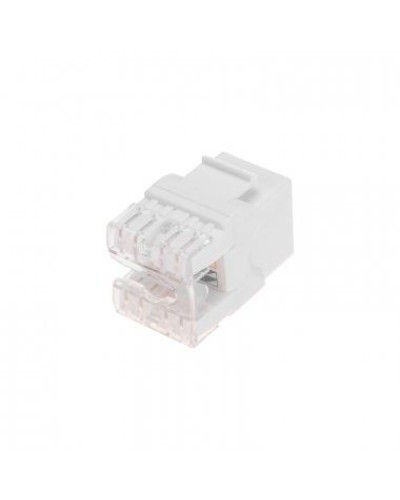 Модуль Keystone Jack RJ-45(8P8C), UTP неэкранированный, CAT 5e, тип 180 градусов, белый REXANT PRO 02-0060 в Ставрополе Модули Keystone Pintop.ru