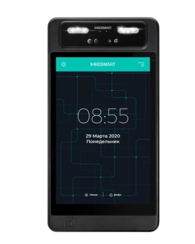 Терминал для биометрической идентификации по геометрии лица BioSmart QUASAR-MFR в Ставрополе Контроллеры Pintop.ru