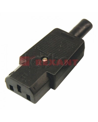 Гнездо сетевое на шнур (25шт/уп) REXANT 11-0004 в Ставрополе Коннекторы Pintop.ru