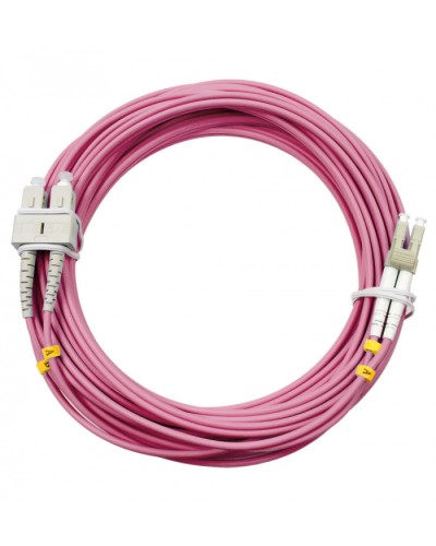 Шнур оптический duplex LC-SC 50/125 mm OM4 20м LSZH Cabeus FOP-50-OM4-LC-SC-20m в Ставрополе Патч-корды оптические Pintop.ru