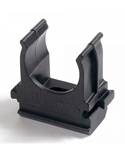 Крепёж-клипса для труб Полистирол черная д16 (100шт/2000шт уп/кор) Промрукав (PR.02716ч) в Ставрополе Держатели, клипсы, скобы Pintop.ru