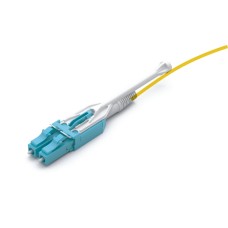 Патч-корд оптический дуплексный, LC-LC, для панелей высокой плотности, OM3, LSZH, 5 м, акваLANMASTER LAN-2LC-2LC/OM3H-5.0