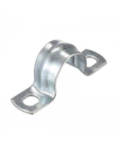 Скоба оцинк. с двумя отверстиями, для трубы D20мм (5шт) Экопласт (43620-5) - Скоба оцинкованная с двумя отверстиями, для трубы D20мм (5шт) Экопласт в Ставрополе Держатели, клипсы, скобы Pintop.ru