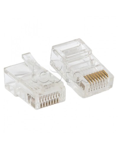 Коннектор RJ-45 TERACOM PRO неэкран. 8P8C 30мкд Cat.5E универсальный (упак.10шт) EKF (TRP-PLUG-5EUTP-10) в Ставрополе Коннекторы Pintop.ru