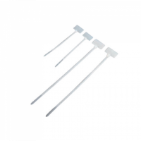 Стяжка пластиковая нейлоновая с площадкой для маркировки 2,5х100мм, белая, 100шт TWT (TWT-CVM-100)