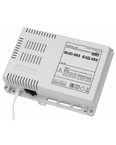 Блок управления и питания периметрового домофона VIZIT БУД-585 в Ставрополе Блоки управления многоабонентные Pintop.ru