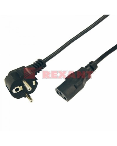 Шнур сетевой Евро 0.75мм² 1.8М (PVC) (с заземлением) (10шт/уп) REXANT 11-1131 в Ставрополе Патч-корды и пигтейлы Pintop.ru