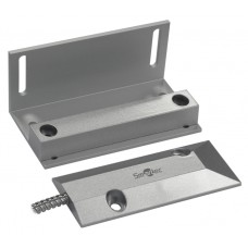 Магнитоконтактный датчик, НР, серебряный, накладной для металлических дверей, металлорукав, зазор 60 мм Smartec ST-DM141NO-SL