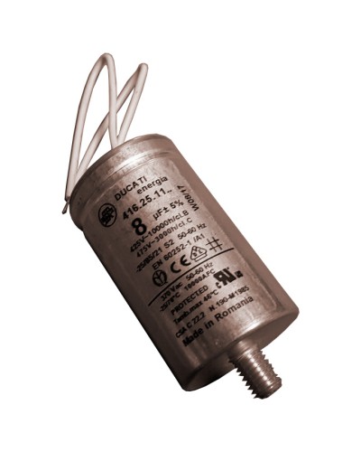 Конденсатор 8 мкФ с гибкими выводами и болтом Came 119RIR339 в Ставрополе Запчасти для шлагбаумов и автоматики Pintop.ru