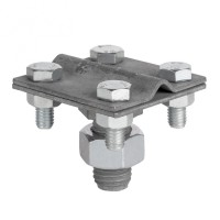 Зажим прута на штыре (пластина 56х56мм) HZ EKF PROxima (lp-g6606-e1302)