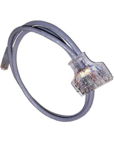 Патч-корд 110 тип - RJ45, 4 пары, UTP, категория 6, 1.5 м LANMASTER LAN-45-P4-1.5/6 в Ставрополе Патч-корды и пигтейлы Pintop.ru