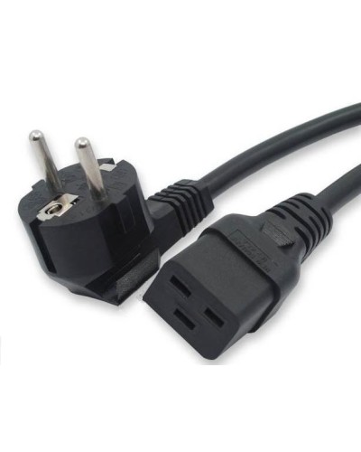 Кабель питания 1,8 м Hyperline PWC-IEC19-SHM-1.8-BK в Ставрополе Патч-корды и пигтейлы Pintop.ru