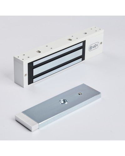 R-Lock RL-EM350-LSW - Электромагнитный замкок, 350кг, DC12/24B, цвет белый, RAL9016(белый), два датчика втроены в корпус замка: датчик Холла и магнито-контактный датчик в Ставрополе Электромагнитные замки Pintop.ru