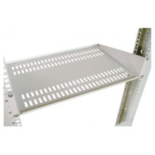 Полка перфорированная консольная 2U, глубина 300 мм черный ЦМО МС-30-9005