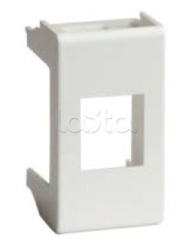 Адаптер для информационных разъемов SIEMON, «Viva», 1 мод., белый DKC 45008 в Ставрополе Аксессуары для стоек и шкафов Pintop.ru