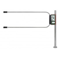 Smartec ST-GR014EC-CR - Калитка аварийного выхода с электромагнитом, хромированная, в комплекте стойка 1000 х D50 мм и створка 1400 х D25 мм.