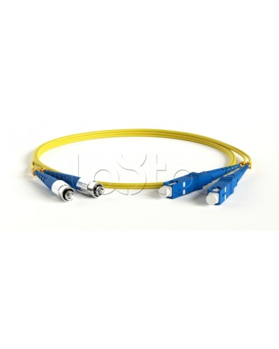 Патч-корд волоконно-оптический Hyperline FC-D2-9-FC/UR-SC/UR-H-2M-LSZH-YL в Ставрополе Патч-корды оптические Pintop.ru