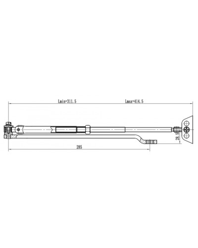 Рычаг удлиненный Vizit Рычаг-503 LONG в Ставрополе Дополнительное оборудование для СКУД Pintop.ru