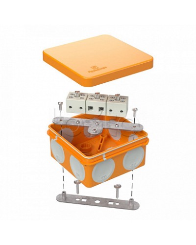 Коробка огнестойкая для о/п двухкомпонентная 60-0210-FR6.0-6 Е15-Е120 80х80х40 Промрукав (60-0210-FR6.0-6) в Ставрополе Огнестойкие кабельные линии Pintop.ru