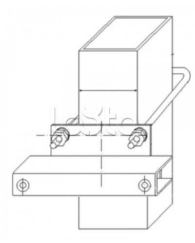 Узел крепления блоков подключения и управления БД-НР, БМ-НР, БУПР извещателей Омега-микродизайн УЗК-КС 57 в Ставрополе Кронштейны и планки для извещателей Pintop.ru