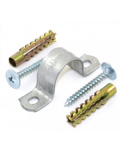 Комплекты для крепления ОКЛ с использованием самореза, дюбеля и скобы СМД 12-13 (100 шт) Промрукав (PR08.5000) в Ставрополе Держатели, клипсы, скобы Pintop.ru