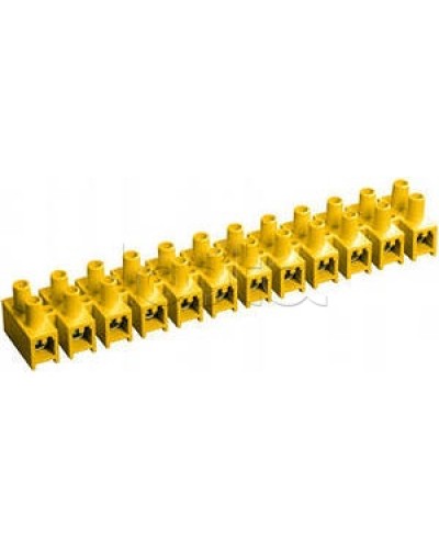 Зажим винтовой ЗВИ-3 н/г 1,0-2,5 мм2 (12пар) желтый IEK UZV7-003-04 в Ставрополе Клеммные колодки Pintop.ru