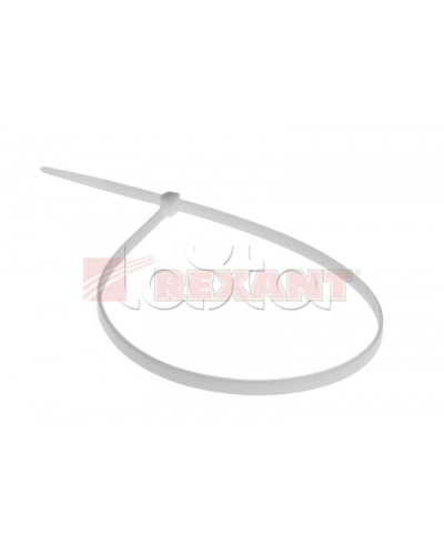 Хомут-стяжка нейлоновый 5х500 мм белый (100шт/уп) REXANT 07-0500 в Ставрополе Стяжки-хомуты Pintop.ru