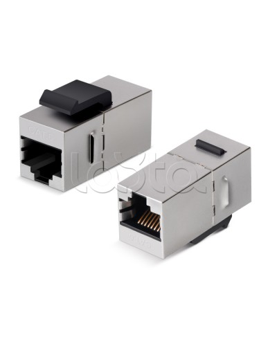 Проходной адаптер Keystone RJ45-RJ45 Cabeus (CA-KJ-8P8C-C6-SH) в Ставрополе Коннекторы Pintop.ru