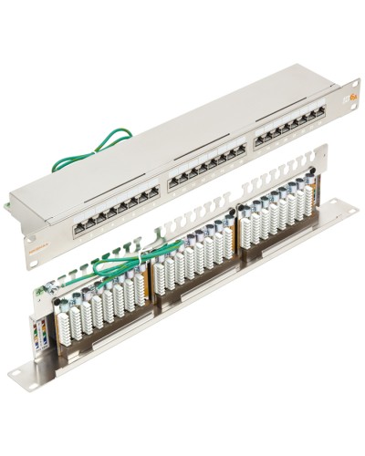 Патч-панель 19, 1U, 24xRJ45 кат.6А NIKOMAX NMC-RP24SA2-1U-MT в Ставрополе Патч панель Pintop.ru