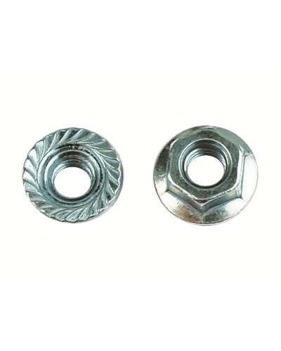 Гайка с насечкой, препятствующей откручиванию М5 (200 шт/уп) DKC (CM100500) в Ставрополе Крепеж Pintop.ru