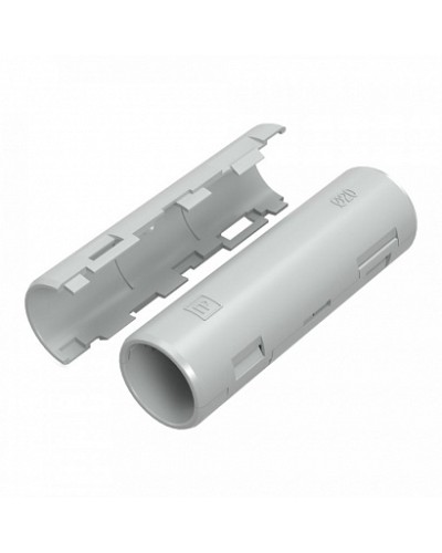 Муфта разборная d20 мм атмосферостойкая серая (10шт/320шт уп/кор) Промрукав (PR13.0430) в Ставрополе Повороты, муфты, тройники Pintop.ru