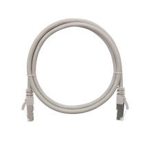 Шнур коммутационный 2хRJ45/8P8C F/UTP кат.5е (1 м) NIKOMAX (NMC-PC4SD55B-010-GY)