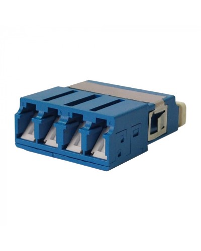 Адаптер оптический LC OM3, со шторкой, корпус SC, квадро LANMASTER (LAN-4LCS/SH-AM-OM3) в Ставрополе Проходные адаптеры и розетки оптические Pintop.ru