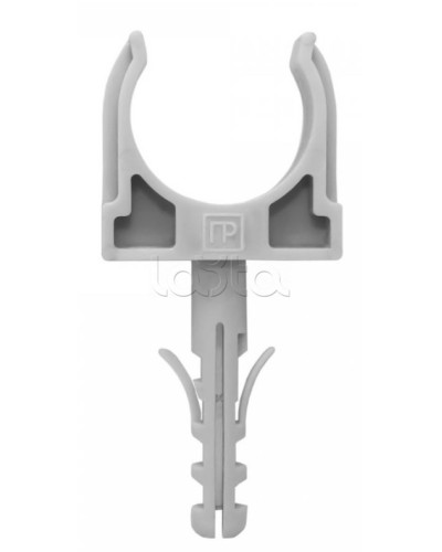 Крепеж-клипса с дюбелем серая д16 в малой упаковке (10шт/900шт уп/кор) Промрукав (PR13.0315) в Ставрополе Держатели, клипсы, скобы Pintop.ru