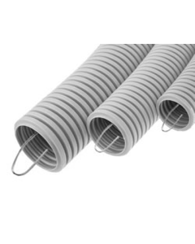 Труба HFFR гофрир. тяжелая, с зондом, без галогена, ПЛЛ 50ммЭкопласт 21150HFR-W в Ставрополе Труба гофрированная Pintop.ru