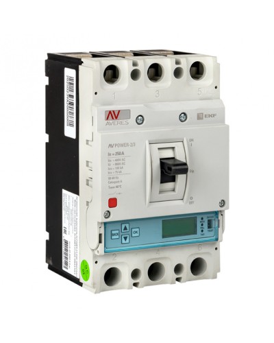 Автоматический выключатель AV POWER-2/3 250А 100kA ETU6.0 EKF AVERES (mccb-23-250H-6.0-av) в Ставрополе Электротехническое оборудование Pintop.ru