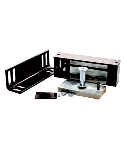 Замок электромагнитный Олевс М2-300 с уголком черный в Ставрополе Электромагнитные замки Pintop.ru