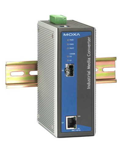 Медиаконвертер Gigabit Ethernet 10/100/1000BaseTX в 1000BaseSX/LX/LHX/ZX Moxa IMC-101G в Ставрополе Дополнительное оборудование для ОПС Pintop.ru