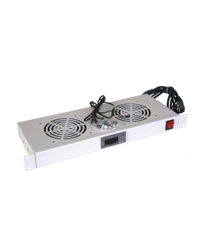 Модуль вентиляторный с термостатом 19 1U с 2-мя вентиляторами REXANT 04-2604 в Ставрополе Вентиляторные модули Pintop.ru