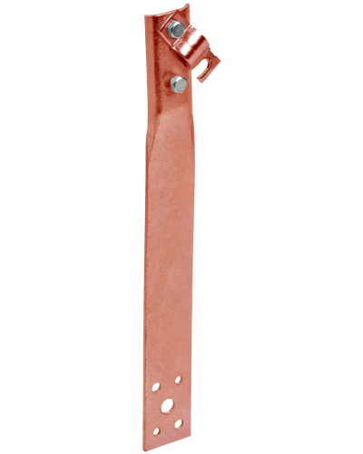 Держатель проводника круглого 6-10мм винтовой прямой h=150мм медь IEK (ZDP86-50-1-16-150) в Ставрополе Крепеж Pintop.ru