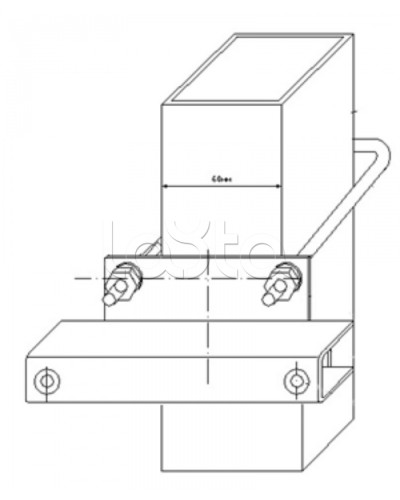 Узел крепления блоков подключения и управления БД-НР, БМ-НР, БУПР извещателей Омега-микродизайн УЗК-КС 60 в Ставрополе Кронштейны и планки для извещателей Pintop.ru