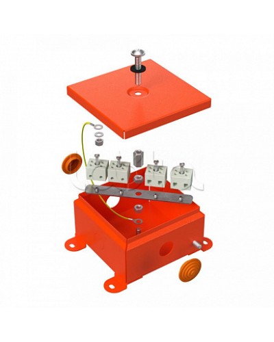 Коробка металлическая огнестойкая 70-0360-FR10.0-4 Е15-Е120 110х110х65 Промрукав (70-0360-FR10.0-4) в Ставрополе Огнестойкие кабельные линии Pintop.ru