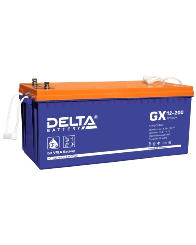 Аккумулятор свинцово-кислотный Delta GX 12-200 в Ставрополе Электротехническое оборудование Pintop.ru
