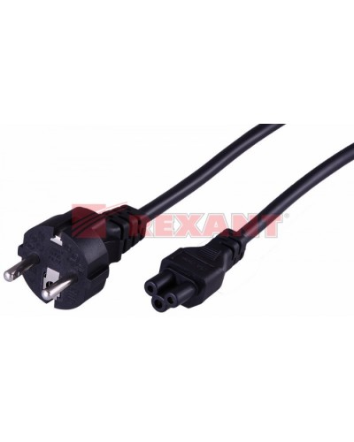 Шнур сетевой Евро 3х0.75мм² 1.8М (PVC) (с заземлением) (ноутбук) (10шт/уп) REXANT 11-1151 в Ставрополе Патч-корды и пигтейлы Pintop.ru
